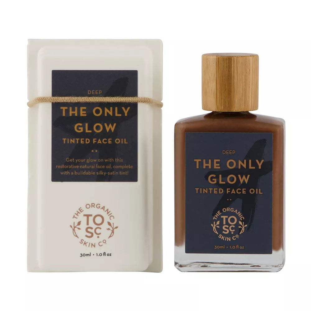 The Organic Skin Co The Only Glow Tinted Face Oil, Deep, 1.1 Oz